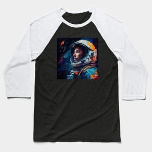 Astronaut Exploring the Unknown Baseball T-Shirt